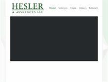 Tablet Screenshot of heslerllc.com